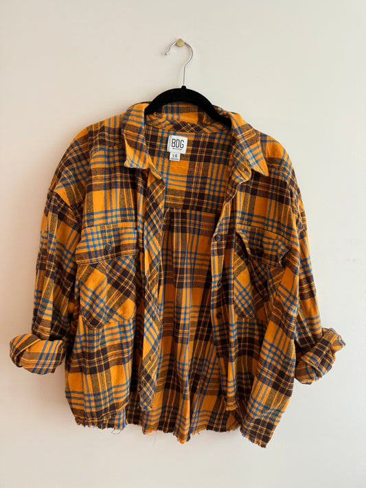 stick season cropped flannel